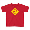 tractor crossing farmer's road warning sign Toddler T-shirt