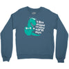 t rex skipped too many arm days Crewneck Sweatshirt