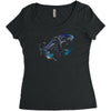 alien terror from deep space Women's Triblend Scoop T-shirt