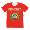 reindeer christmas All Over Women's T-shirt