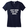 just here for the boos Women's V-Neck T-Shirt