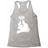 cartoon hands holding diamond Racerback Tank