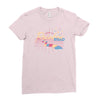 rainbow road Ladies Fitted T-Shirt