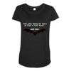 fear bats Maternity Scoop Neck T-shirt