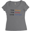 mommy daddy harrison baby name Women's Triblend Scoop T-shirt