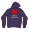 nerd shirt design  herz f&uuml;r nerds computer gaming fun big bang minecr Unisex Hoodie
