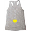 funny 80s pacman 'eating buttons' Racerback Tank