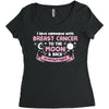 I Love Someone with Breast Cancer to The Moon and Back to Infinity Women's Triblend Scoop T-shirt
