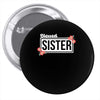 blessed sister with flower white color Pin-back button