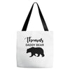 Daddy Bear - Baby Bear Custom Name Tote Bags