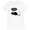 rat funny geek nerd scientific experiments are fun Ladies Fitted T-Shirt