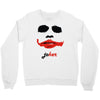 visage joker yeux ferm&eacute;s Crewneck Sweatshirt