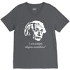 albert einstein's non believer V-Neck Tee