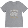drinking can cause memory loss V-Neck Tee