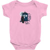 Owl And Tardis Baby Onesie