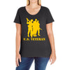 us veteran Ladies Curvy T-Shirt