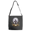 witch cat night Adjustable Strap Totes