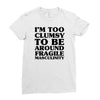 too clumsy Ladies Fitted T-Shirt