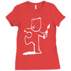 banksy teddy bear pop art new Ladies Fitted T-Shirt