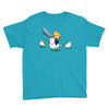 mighty hero atop a chicken Youth Tee