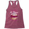 quens are born [your date] Racerback Tank