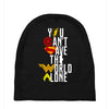 you can't save the world alone Baby Beanies