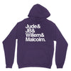 a litle life book white logo Unisex Hoodie