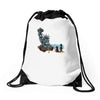 the planet of the kong Drawstring Bags
