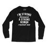 strong woman Long Sleeve Shirts