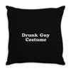 drunk guy costume Throw Pillow