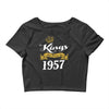 kings are born in 1957 Crop Top