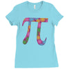 spring pi tshirts  flowery colorful pi day gifts Ladies Fitted T-Shirt