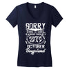 This Girl Is Taken By A Super Sexy October Boyfriend Women's V-Neck T-Shirt