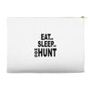eat sleep hog hunt Accessory Pouches