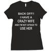 husbands wives joke Ladies Fitted T-Shirt