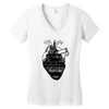 eiffel heart Women's V-Neck T-Shirt