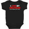 i love my girlfriend Baby Bodysuit