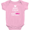 Keep Calm And Sorry Girls Am Taken Baby Onesie
