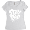 Stay Rad Women's Triblend Scoop T-shirt
