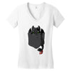 pocket toothless Women's V-Neck T-Shirt