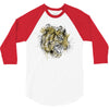 tiger roar scratch 3/4 Sleeve Shirt