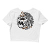 death before decaf white Crop Top