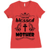 I Am One Blessed Mother Ladies Fitted T-Shirt