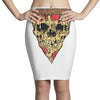 pizza skull Pencil Skirts