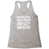 pumpkin spice hocus pocus and cozy sweaters Racerback Tank