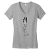 zombie girl Women's V-Neck T-Shirt