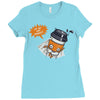 my morning sidekick Ladies Fitted T-Shirt