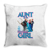 aunt of the birthday girl Throw Pillow