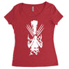 wolverine avengers inspired superhero Women's Triblend Scoop T-shirt