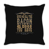 bacon2 Throw Pillow
